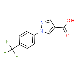 1-[4-(TRIFLUOROMETHYL)PHENYL]PYRAZOLE-4-CARBOXYLIC ACID Structure