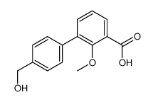 3-[4-(hydroxymethyl)phenyl]-2-methoxybenzoic acid Structure