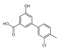 3-(3-chloro-4-methylphenyl)-5-hydroxybenzoic acid结构式