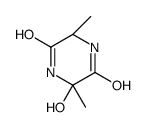 2,5-Piperazinedione,3-hydroxy-3,6-dimethyl-,cis-(9CI) structure