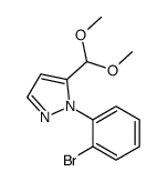1-(2-BROMOPHENYL)-5-(DIMETHOXYMETHYL)-1H-PYRAZOLE结构式