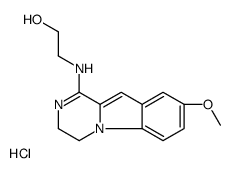 2-[(8-methoxy-3,4-dihydropyrazino[1,2-a]indol-1-yl)amino]ethanol,hydrochloride Structure
