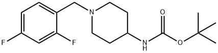 tert-Butyl 1-(2,4-difluorobenzyl)piperidin-4-ylcarbamate Structure