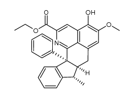 Ethyl 1-hydroxy-2-methoxy-5-methyl-9b-phenyl-4a,9b-dihydro-4H-fluoreno[2,3,4-ij]isoquinoline-11-carboxylate结构式