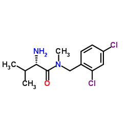 N-(2,4-Dichlorobenzyl)-N-methyl-L-valinamide Structure