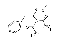 2-[Bis(trifluoracetyl)amino]-3-phenyl-2-propensaeure-methylester Structure