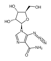 5-azido-1-β-D-ribofuranosyl-1H-imidazole-4-carboxamide结构式