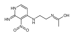 N-[2-[(2-amino-3-nitropyridin-4-yl)amino]ethyl]acetamide结构式
