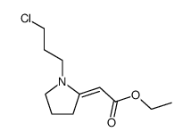 ethyl (1-(3-chloropropyl)-2-pyrrolidinylidene)acetate结构式