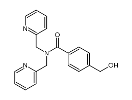 4-(hydroxymethyl)-N,N-bis(pyridin-2-ylmethyl)benzamide Structure