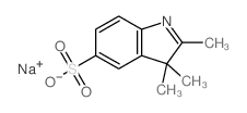 5-Sulfo-2,3,3-trimethyl indolenine sodium salt Structure