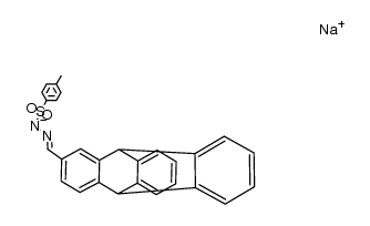 sodium 2-((9,10-dihydro-9,10-[1,2]benzenoanthracen-2-yl)methylene)-1-tosylhydrazin-1-ide结构式