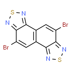 5,10-二溴萘并[1,2-c:5,6-c']双([1,2,5]噻二唑)结构式