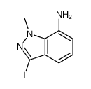 3-iodo-1-methylindazol-7-amine结构式