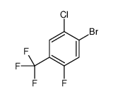 4-Bromo-5-chloro-2-fluorobenzotrifluoride结构式