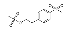4-(甲磺酰)苯乙基甲磺酸负离子结构式