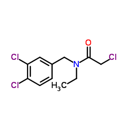 2-Chloro-N-(3,4-dichlorobenzyl)-N-ethylacetamide Structure