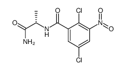 N-(2,5-Dichloro-3-nitrobenzoyl)-L-alaninamide结构式