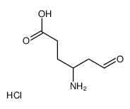 4-amino-6-oxohexanoic acid,hydrochloride结构式