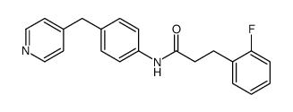 3-(2-Fluorophenyl)-N-[4-(4-pyridinylmethyl)phenyl]propanamide结构式