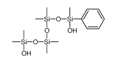 hydroxy-[[[hydroxy(dimethyl)silyl]oxy-dimethylsilyl]oxy-dimethylsilyl]oxy-methyl-phenylsilane结构式