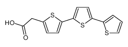 2-[5-(5-thiophen-2-ylthiophen-2-yl)thiophen-2-yl]acetic acid结构式