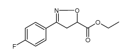 ethyl 3-(4-fluorophenyl)-4,5-dihydroisoxazole-5-carboxylate结构式