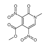methyl 1-methyl-3,5-dinitro-2-oxo-1,2-dihydro-4-pyridinecarboxylate Structure