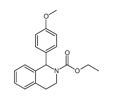ethyl 1-(4-methoxyphenyl)-3,4-dihydroisoquinoline-2(1H)-carboxylate结构式