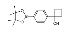 1-(4-(4,4,5,5-四甲基-1,3,2-二氧杂硼杂环戊烷-2-基)苯基)环丁醇结构式