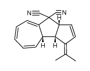 (3aR,3bS,9aR)-3-(propan-2-ylidene)-3b,9a-dihydro-3H-cyclopenta[a]azulene-9,9(3aH)-dicarbonitrile结构式