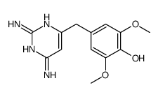 4-[(2,6-diaminopyrimidin-4-yl)methyl]-2,6-dimethoxyphenol结构式