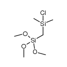 chlorodimethyl[(trimethoxysilyl)methyl]silane Structure