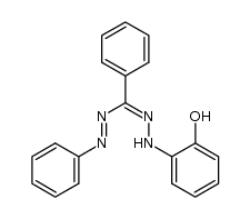 N-(2-Hydroxy-phenyl)-3,N'''-diphenyl-formazan结构式