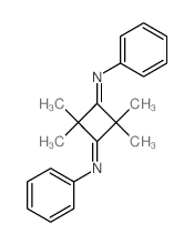 Benzenamine,N,N'-(2,2,4,4-tetramethyl-1,3-cyclobutanediylidene)bis-结构式