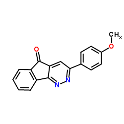 3-(4-Methoxyphenyl)-5H-indeno[1,2-c]pyridazin-5-one结构式