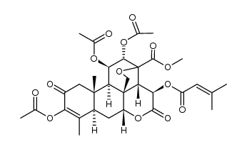 11,12-diacetoxybrusatol-3-yl acetate结构式