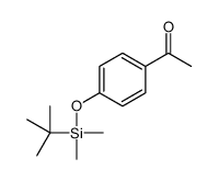 1-(4-{[叔丁基(二甲基)-甲硅烷基]氧基}苯基)乙酮结构式