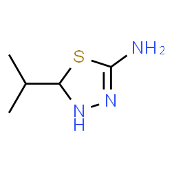 1,3,4-Thiadiazol-2-amine,4,5-dihydro-5-(1-methylethyl)-(9CI) Structure