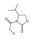 2-Oxazolidinone, 3-(fluoroacetyl)-4-(1-methylethyl)-, (S)- (9CI) Structure