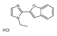 2-(1-benzofuran-2-yl)-1-ethylimidazole,hydrochloride结构式