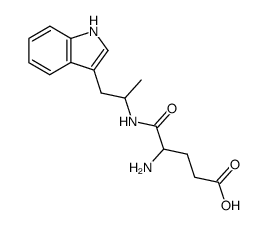 4-Amino-4-[2-(1H-indol-3-yl)-1-methyl-ethylcarbamoyl]-butyric acid Structure