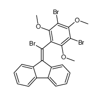 9'-(α,3,5-tribromo-2,4,6-trimethoxybenzylidene)fluorene Structure