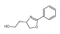 (S)-2-(2-phenyl-4,5-dihydrooxazol-4-yl)ethanol结构式