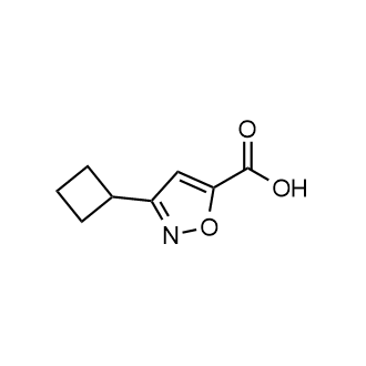 3-环丁基异噁唑-5-羧酸结构式