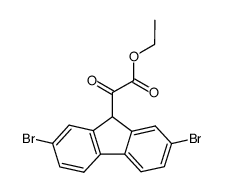 (2,7-dibromo-fluoren-9-yl)-glyoxylic acid ethyl ester结构式