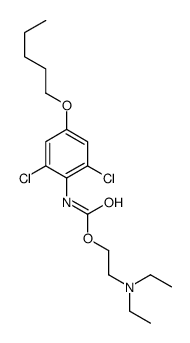2-(diethylamino)ethyl N-(2,6-dichloro-4-pentoxyphenyl)carbamate Structure