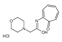 2-morpholin-4-yl-N-(7-oxocyclohepta-1,3,5-trien-1-yl)acetamide,hydrochloride结构式