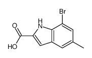 7-Bromo-5-methyl-1H-indole-2-carboxylic acid structure