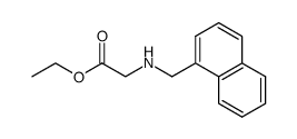 (naphthalen-1-ylmethyl-amino)-acetic acid ethyl ester Structure